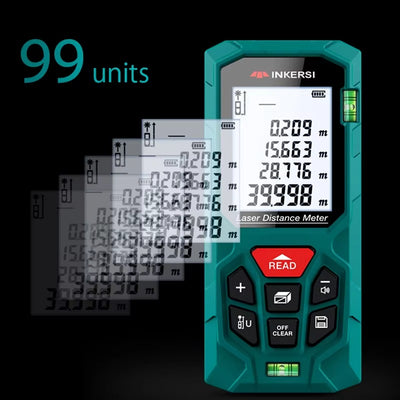 Compact Laser Measuring Tool with Digital Distance Display