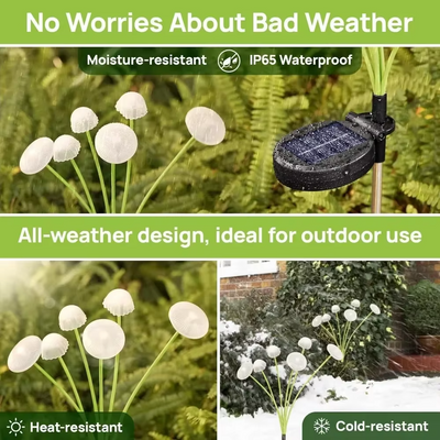 6-Pack Solar LED Garden Stake Lights – Waterproof Outdoor Pathway Lights