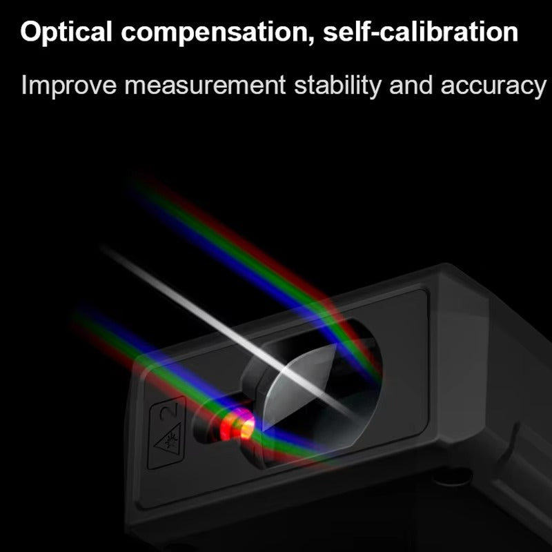 Compact Laser Measuring Tool with Digital Distance Display