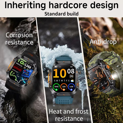 Airwatch Rugged Military Smartwatch – GPS Compass Tactical Watch for Men