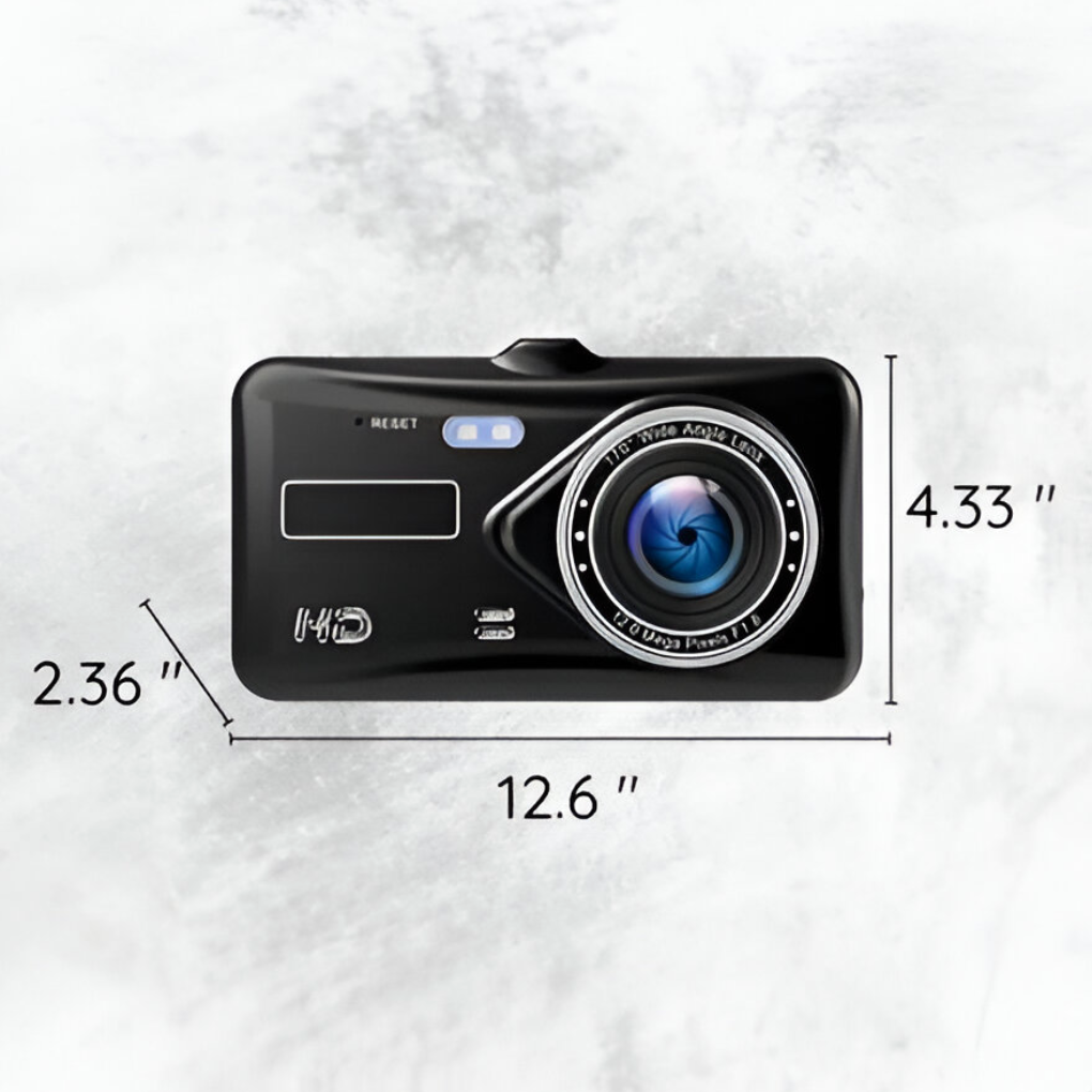Wireless Dual Dash Camera – Front & Rear 1080P HD with Night Vision & Loop Recording