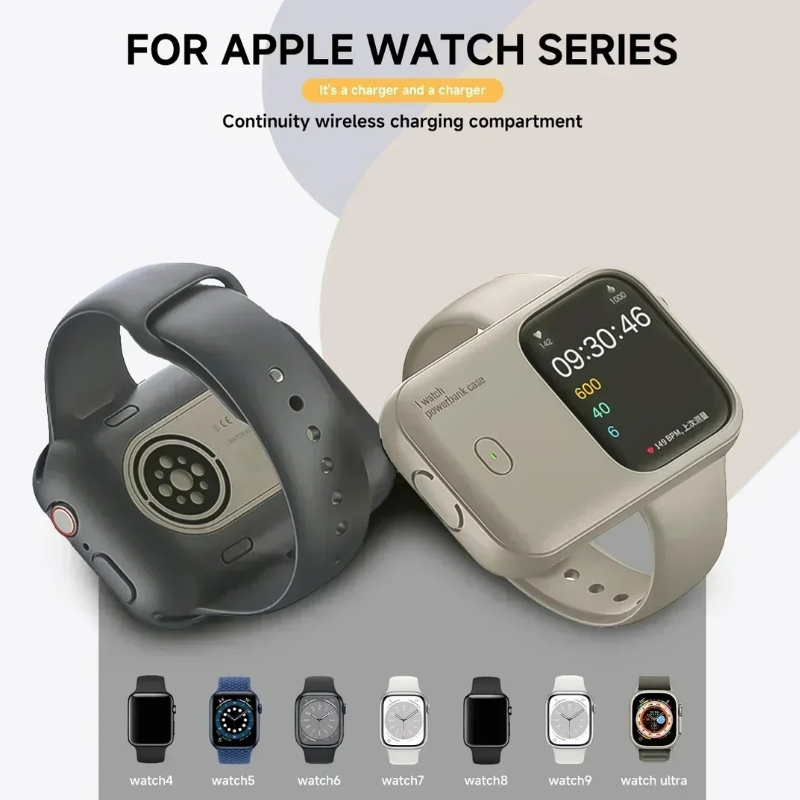 Portable Wireless Charger for Apple Watch – Magnetic Power Bank Fast Charging