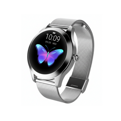 Women’s Elegant Smartwatch Fitness Tracker – Heart Rate Monitor with Mesh Strap