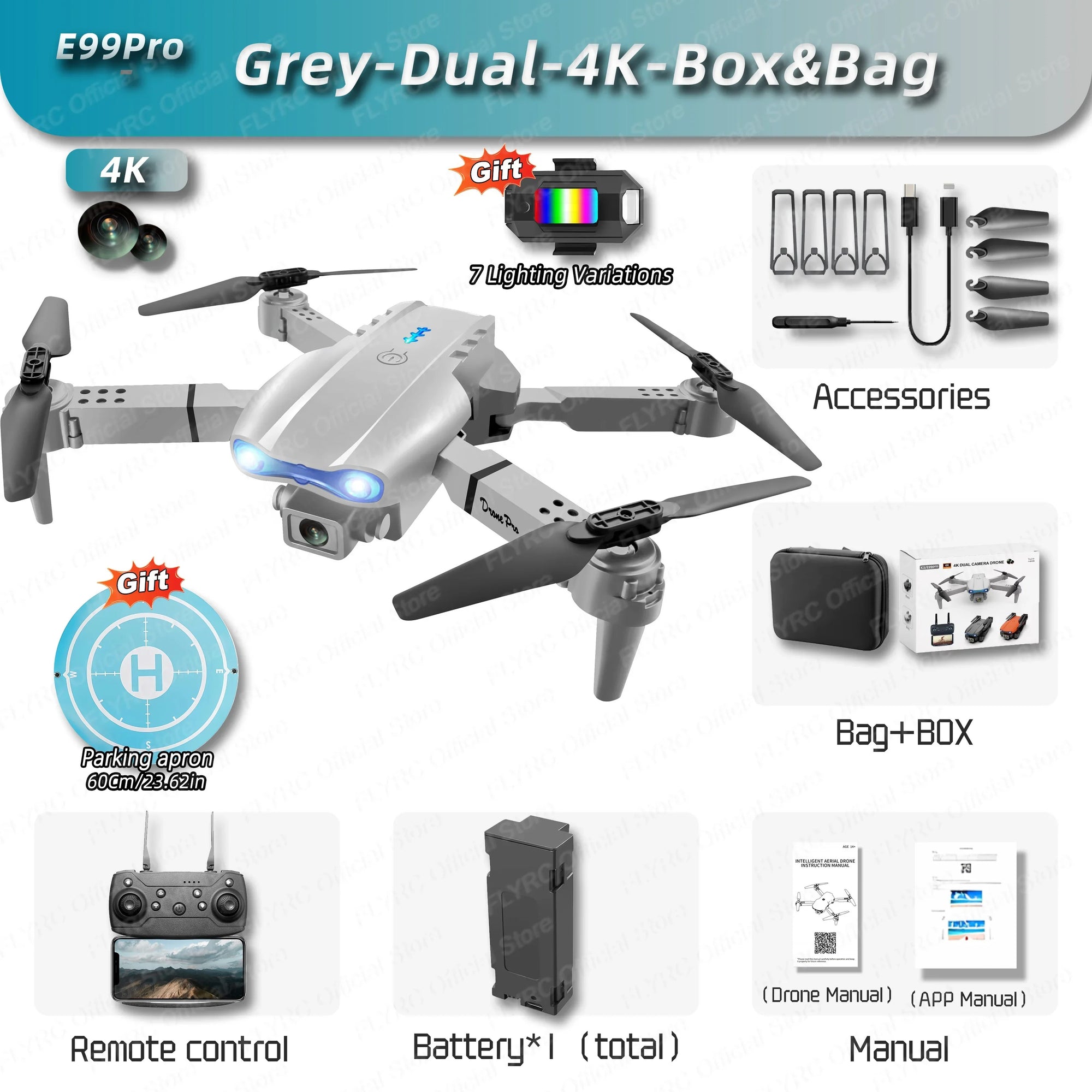 Air Pro Drone – 4K Dual Camera