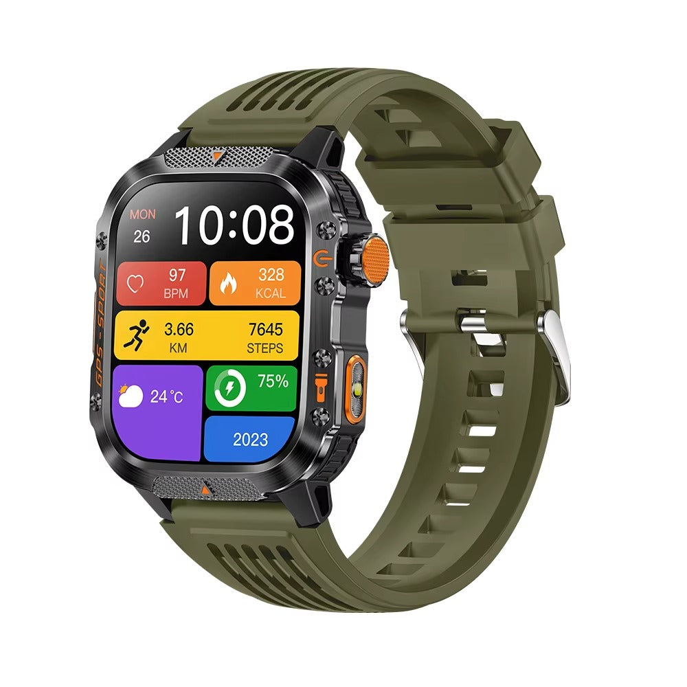 Airwatch Rugged Military Smartwatch – GPS Compass Tactical Watch for Men