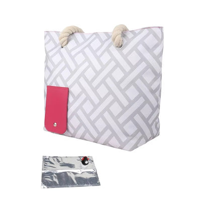 Insulated Cooler Tote Bag with Built-In Drink Dispenser
